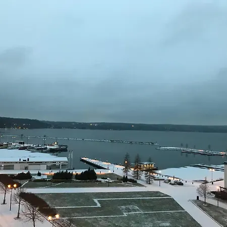 Ilmastoitu 55 M2 Huoneisto Saunalla Lahden Satamassa Lahti Extérieur photo